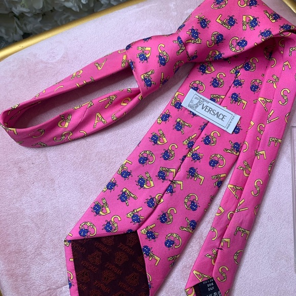 Versace Pink Ladybug tie RARE - Picture 5 of 7